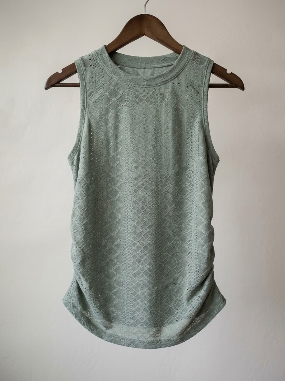 Brand NEW Sleeveless Eyelet Tank Top in Sage Green